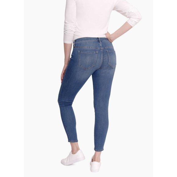 New Ingrid & Isabel Maternity Skinny Jeans With Inset Panel Medium Wash Size 28 - Picture 4 of 4